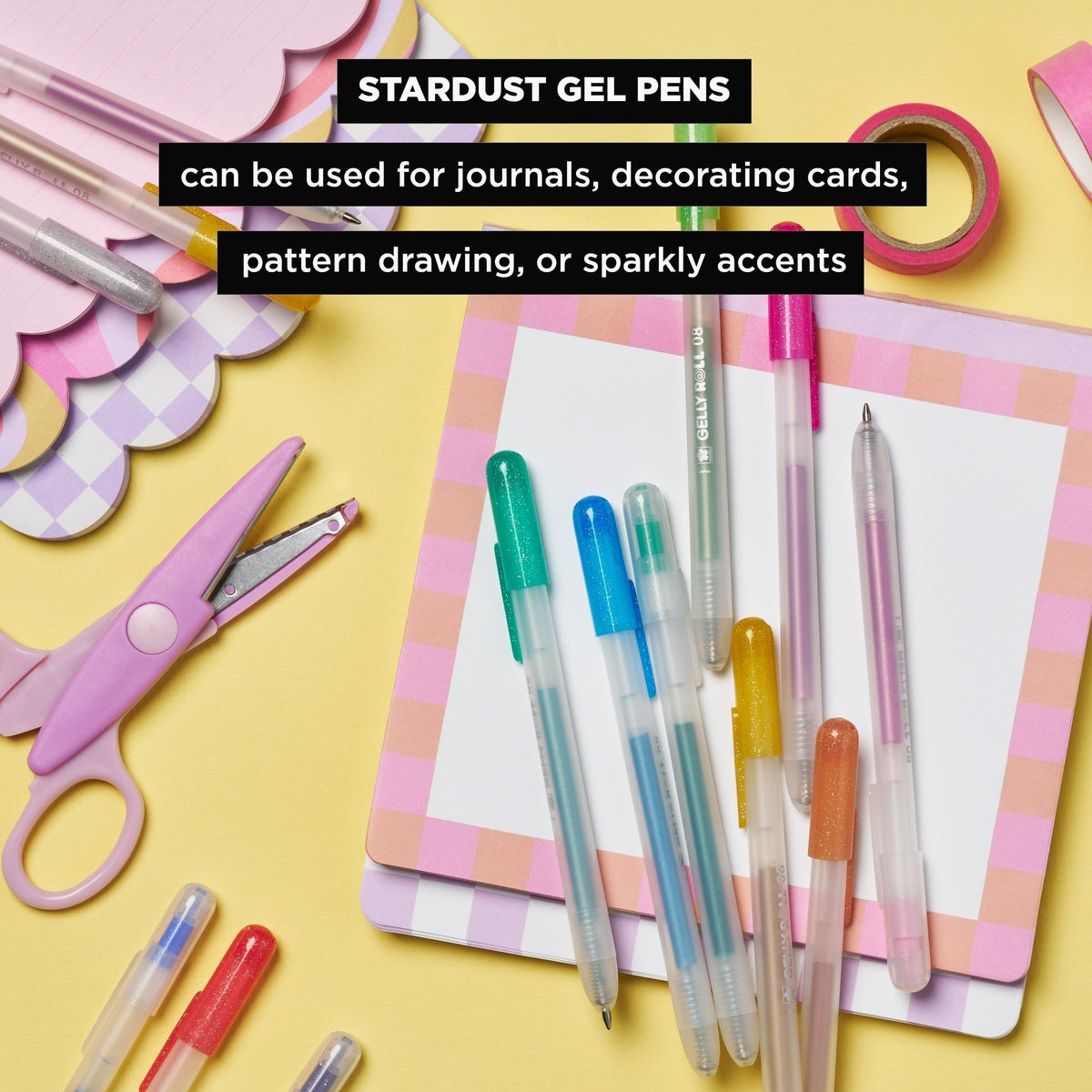 Sakura Gelly Roll Retractable Gel Pens, Stardust Assorted, 10 Pack