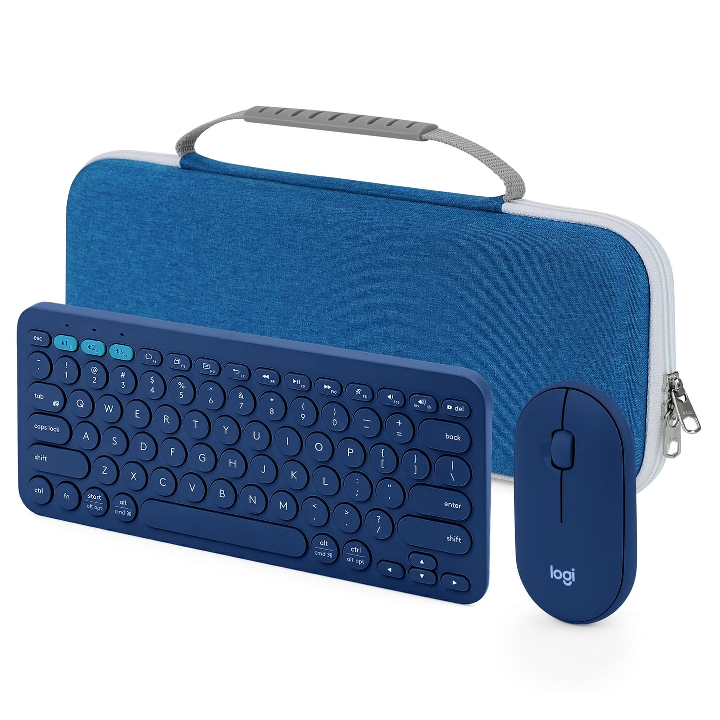 GEEKRIA Hard Case Compatible with Pebble 2 Combo, Logitech K380/k380s Keyboard +M350/M350s Mouse