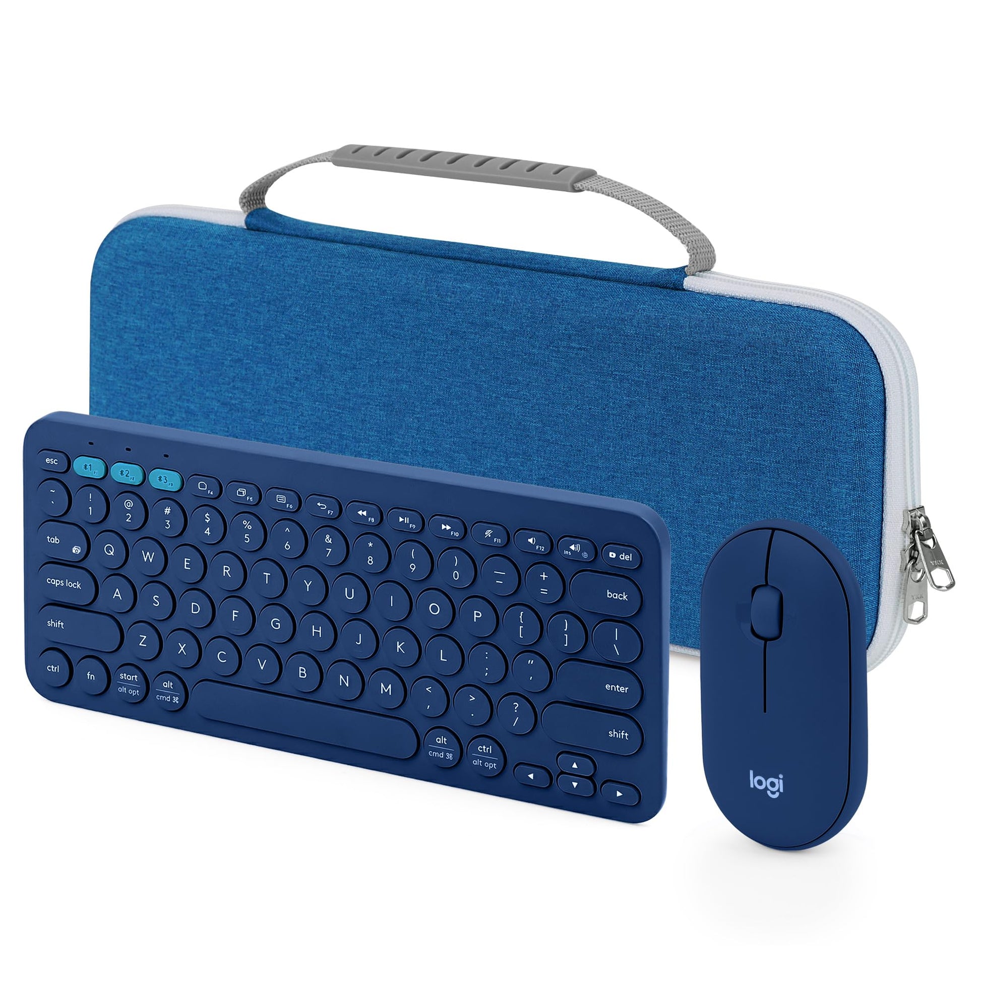 GEEKRIA Hard Case Compatible with Pebble 2 Combo, Logitech K380/k380s Keyboard +M350/M350s Mouse