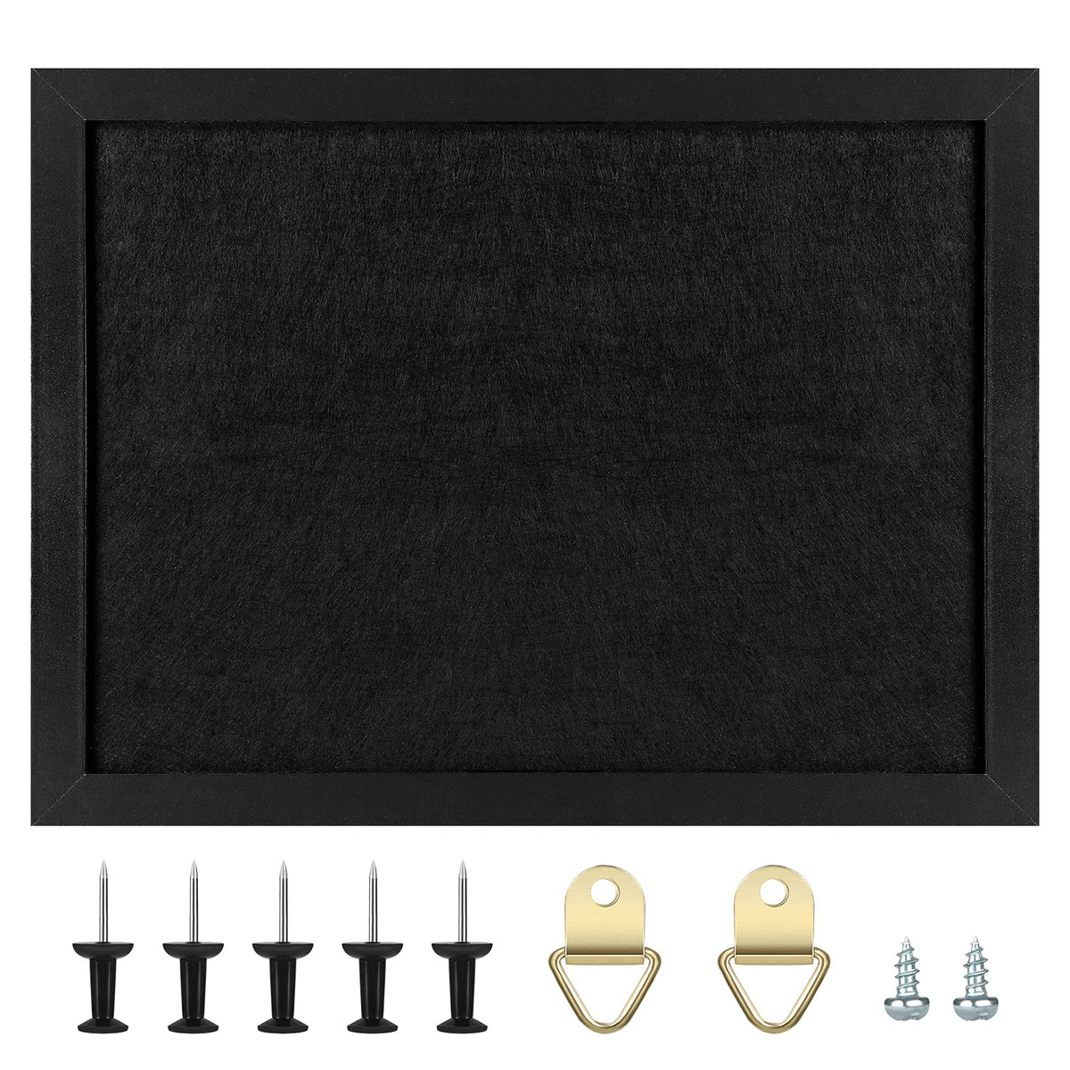 TORASO Cork Board Bulletin Board, 11" X 8" Cork Boards for Walls with Pins, Eye Bolts, gaskets