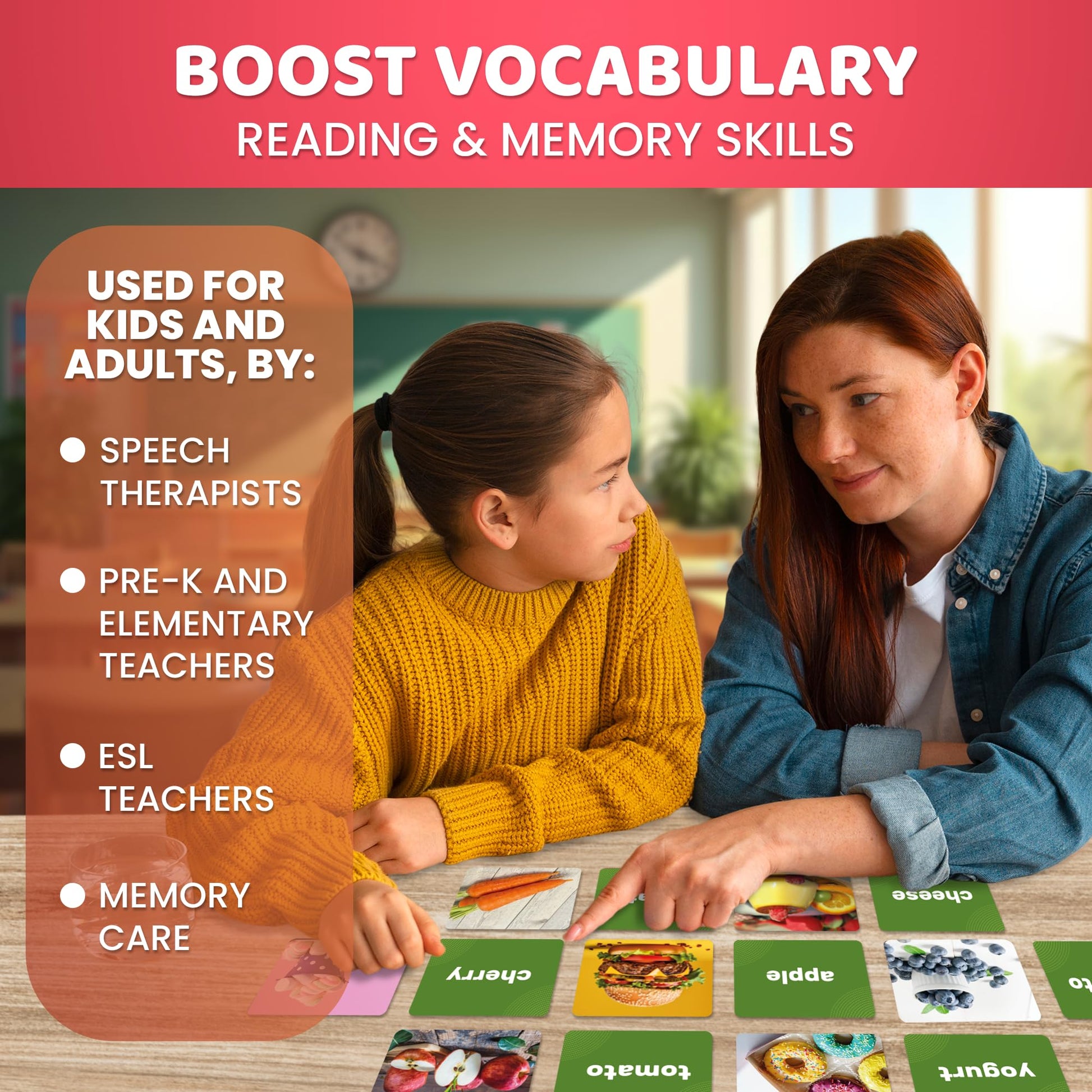 Vocabulary Builder Flash Cards for Kids Ages 4-8 — Speech Therapy Materials
