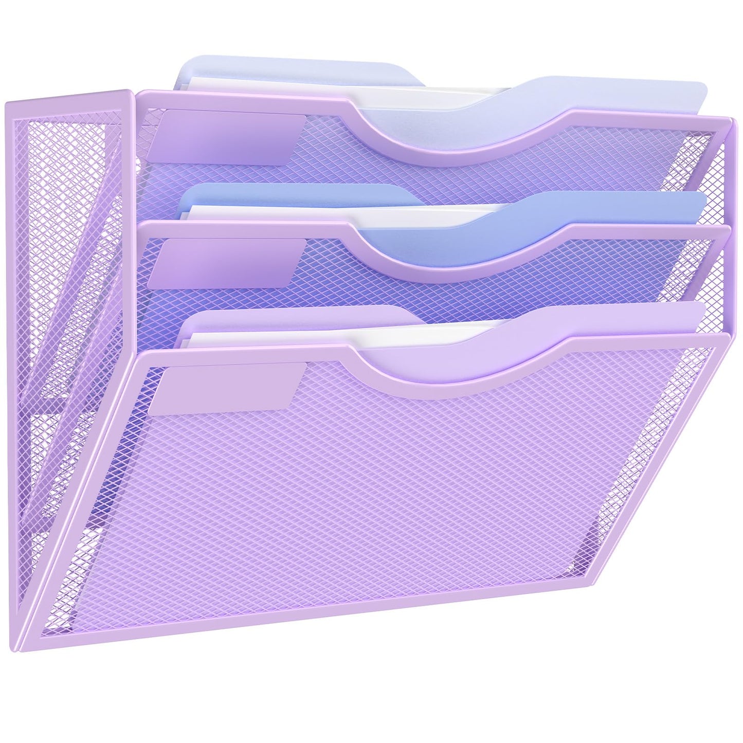 Kuntine.B Wall File Organizer Office Hanging Magazine Holder Wall File Organizer for Office Home