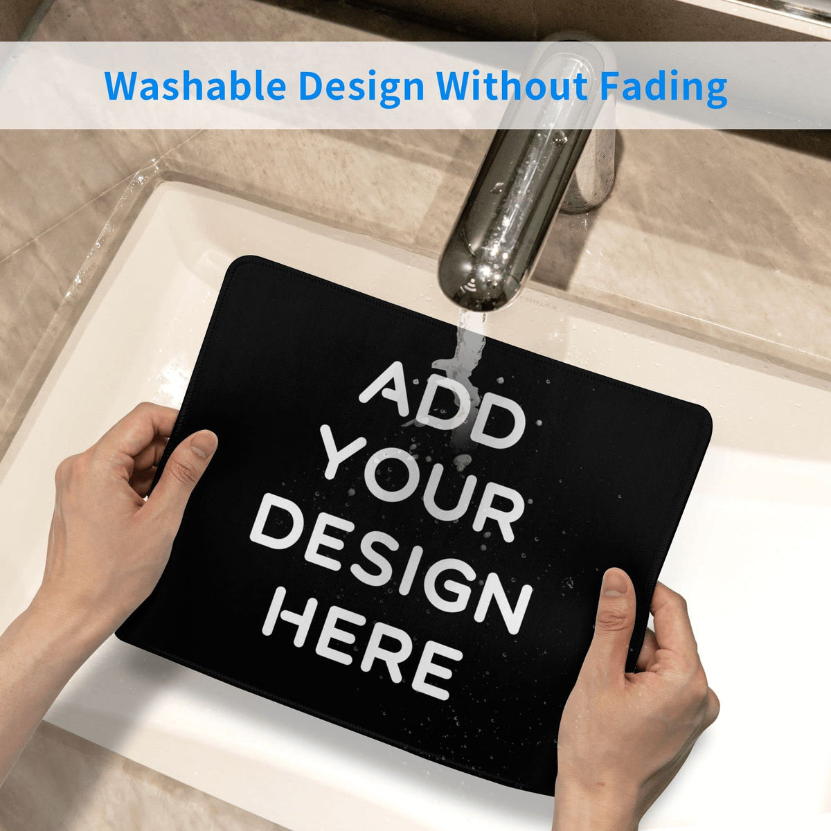OHORTEB Custom Mouse Pad with Photo, Personalized Image Text Laptop Desk Mat, Customized Non-Slip