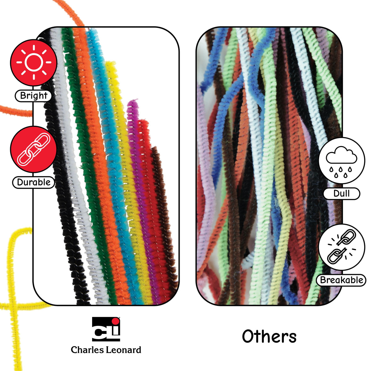 Pipe Cleaners Bulk, 1000 Count, Pipe Cleaners for Crafting, Craft Supplies for Classroom and Home