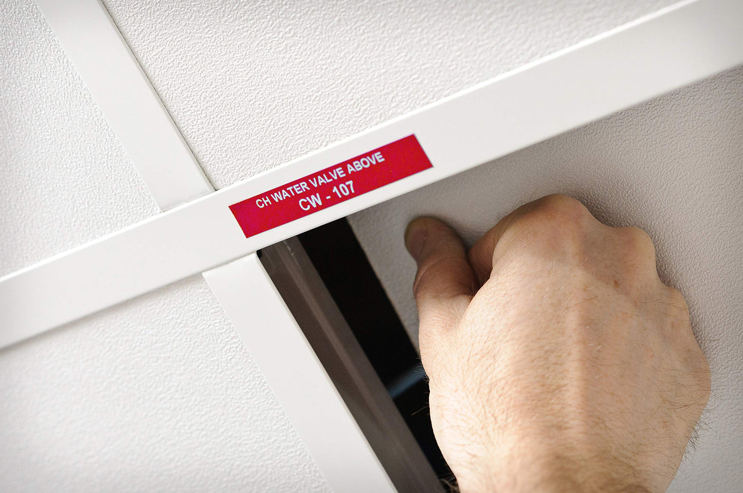 Brady Authentic (M21-375-595-RD) All-Weather Vinyl Label for Indoor/Outdoor ID, Lab and Equipment