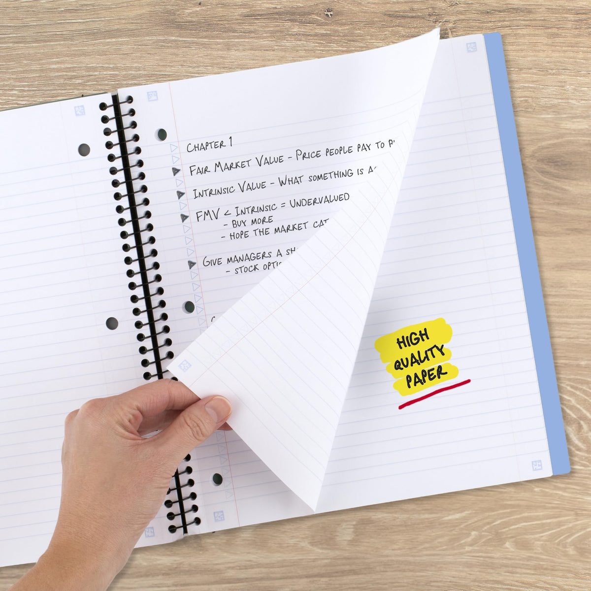 Five Star Advance Spiral Notebook + Study App, 1 Subject, College Ruled Paper, 8-1/2" x 11", 100
