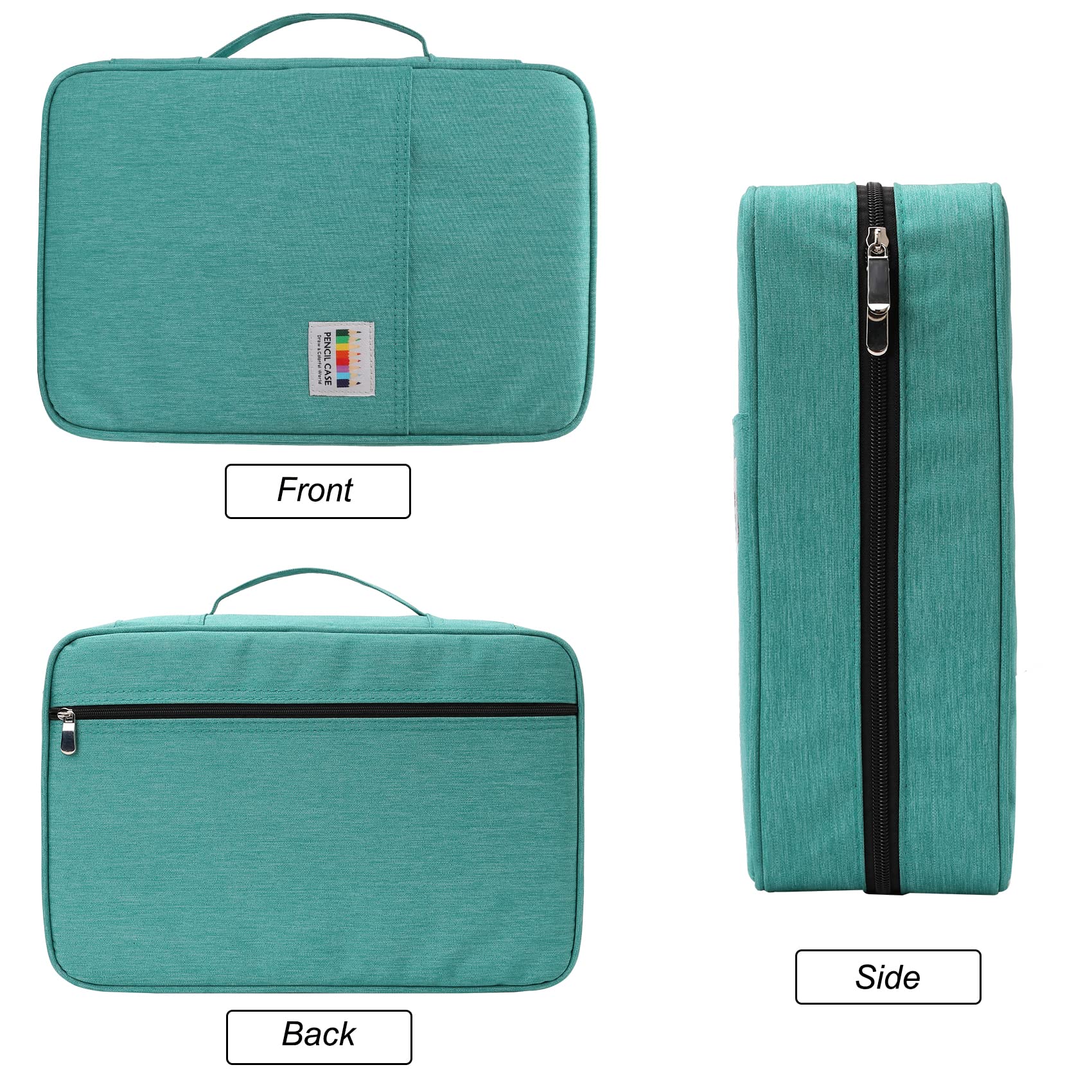BOMKEE Large Capacity Pencil Case for Adults, 304 Slots Pen Case Pencil Case Multi Compartments
