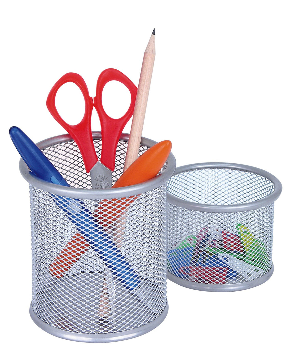 Wedo Office 065454 Pen Holder Set Wire Mesh Silver