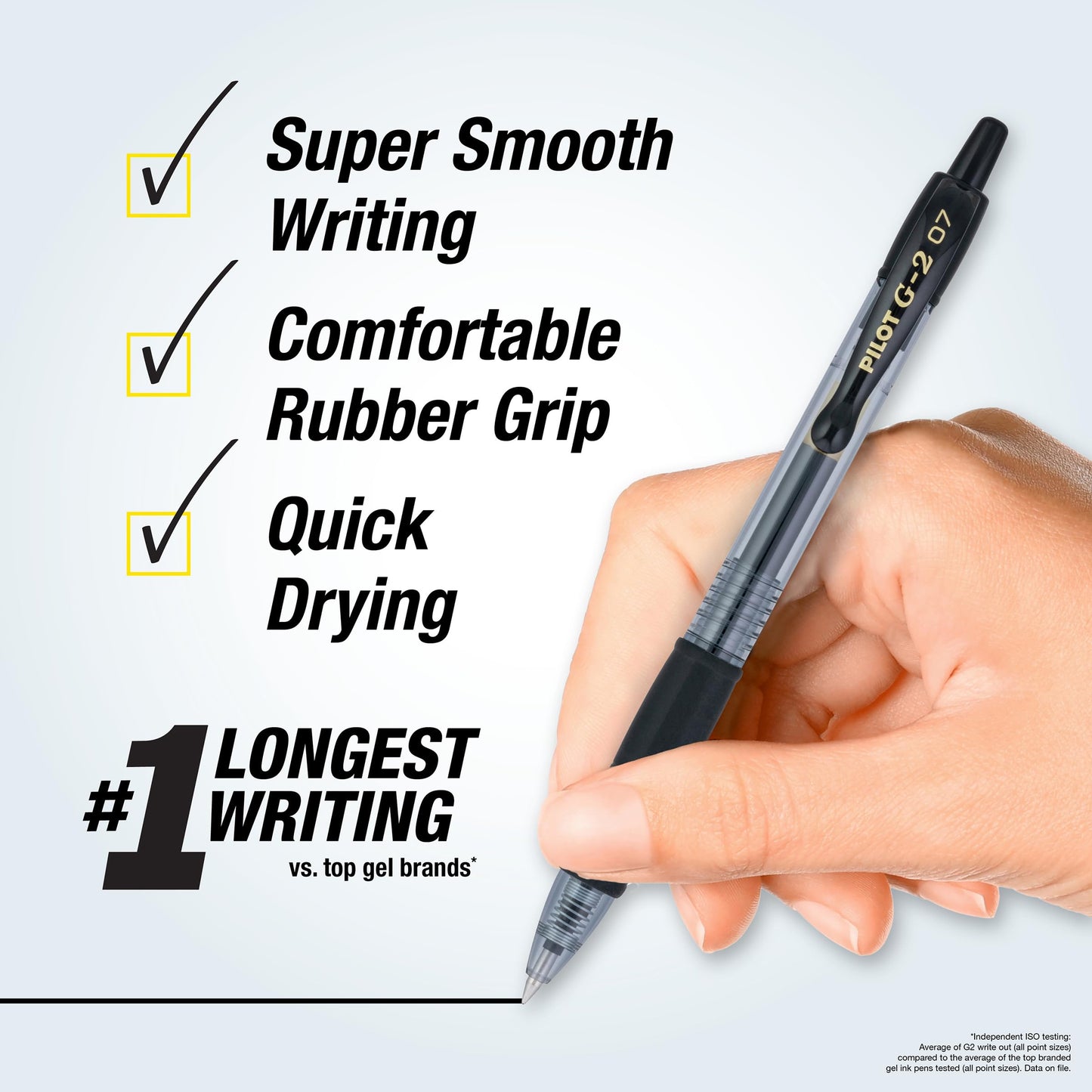 PILOT G2 Premium Gel Pens, Fine Point 0.7mm, Black Ink, 14-Pack