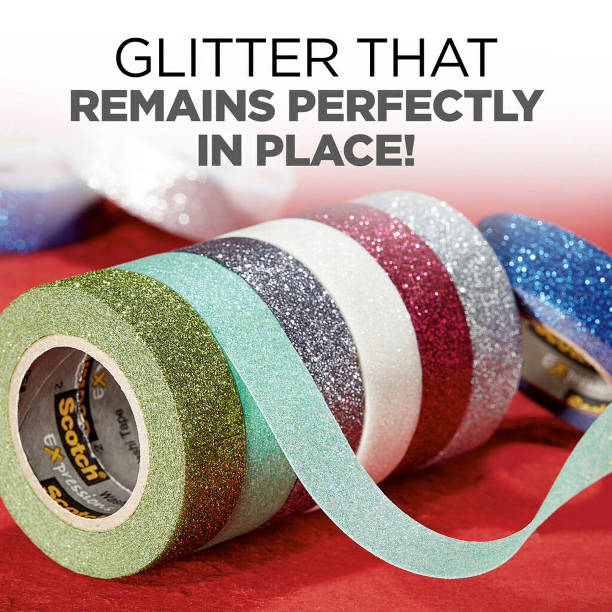 Scotch Glitter Washi Tape, 10 Rolls