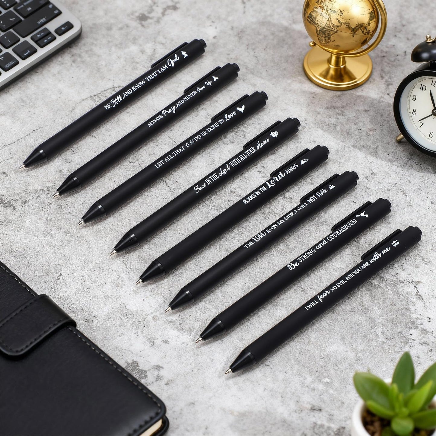 Sayglossy 80 Pcs Bible Verse Pens Christian Ballpoint Pens Inspirational Quotes Writing Tool Small