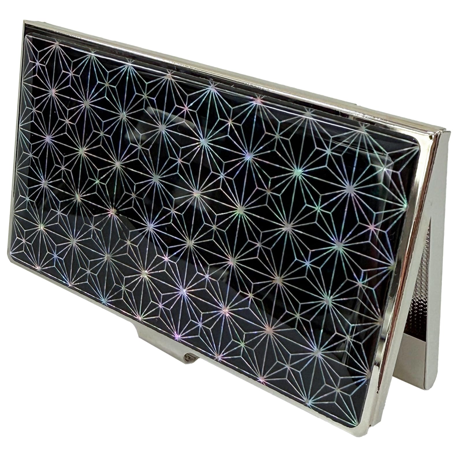 Nacreh Mother of Pearl Business Card Case Credit Id Name Holder Travel Wallet Art Painting Design