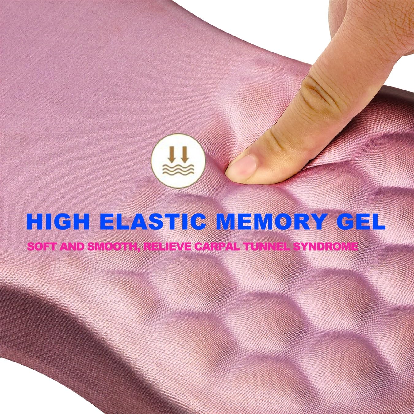 KUOSGM Mouse Pad Wrist Support, Ergonomic Mouse Pad with Massage Dot, Comfortable Computer Mouse