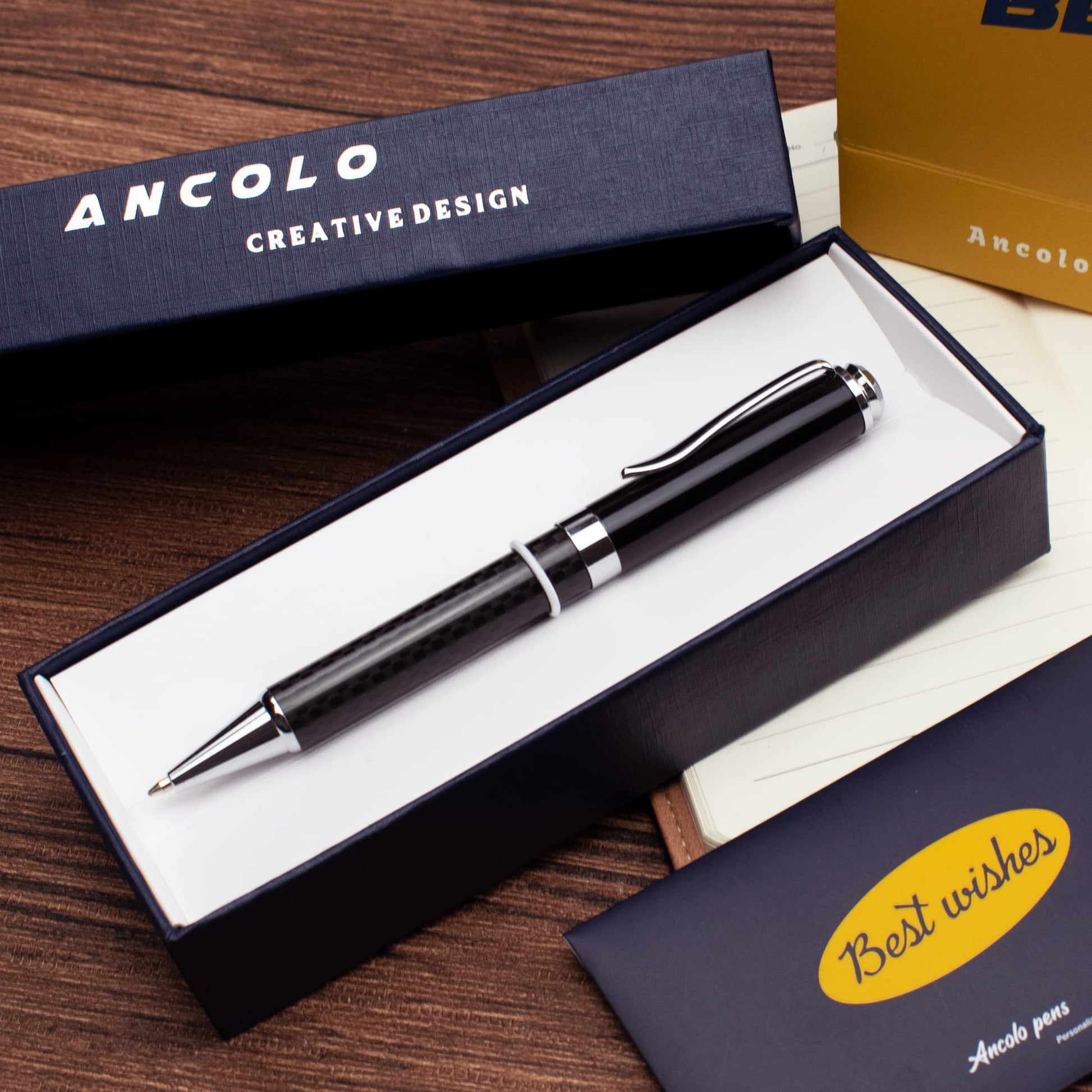 Ancolo Personalized Luxury Ballpoint Pen Business Gift set with Gift Box
