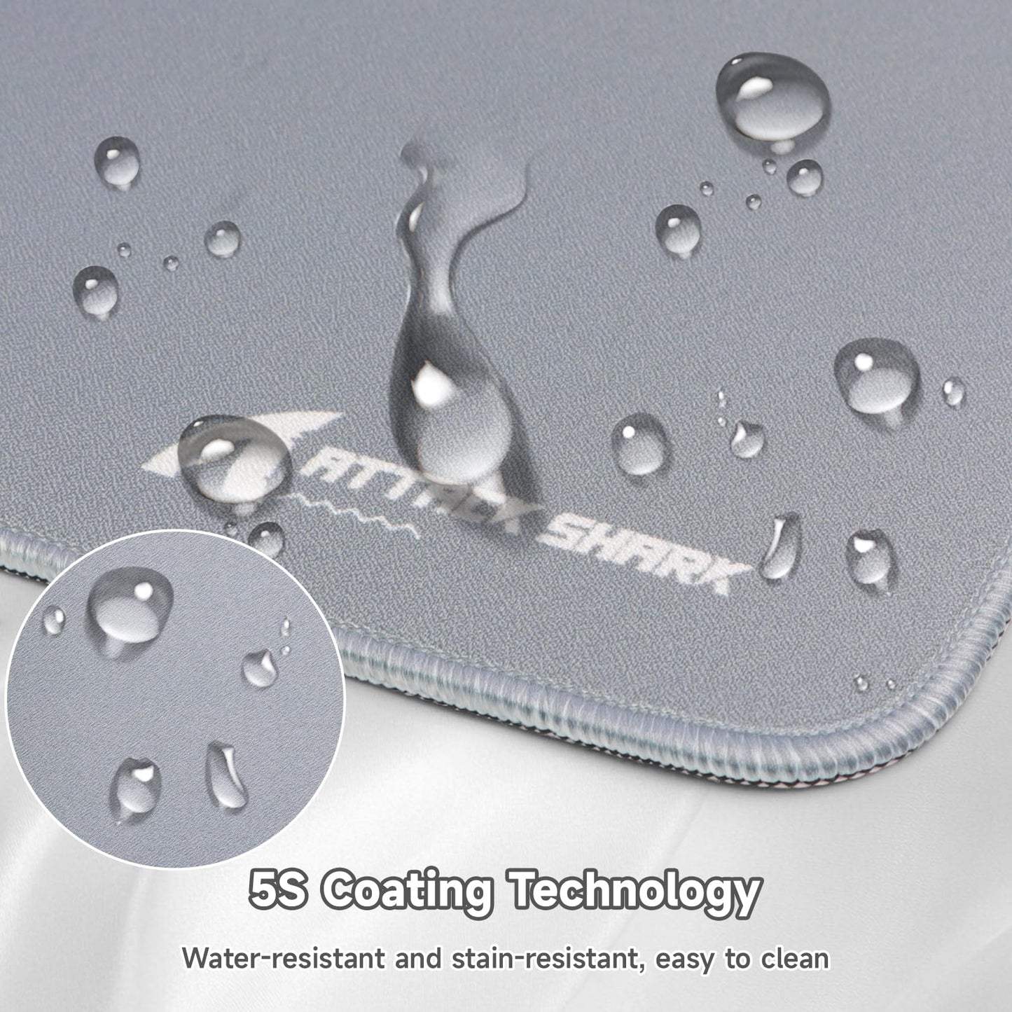 ATTACK SHARK CM02Pro Gaming Mouse Pad for Esports Speed Large Mouse mats for Desk Waterproof