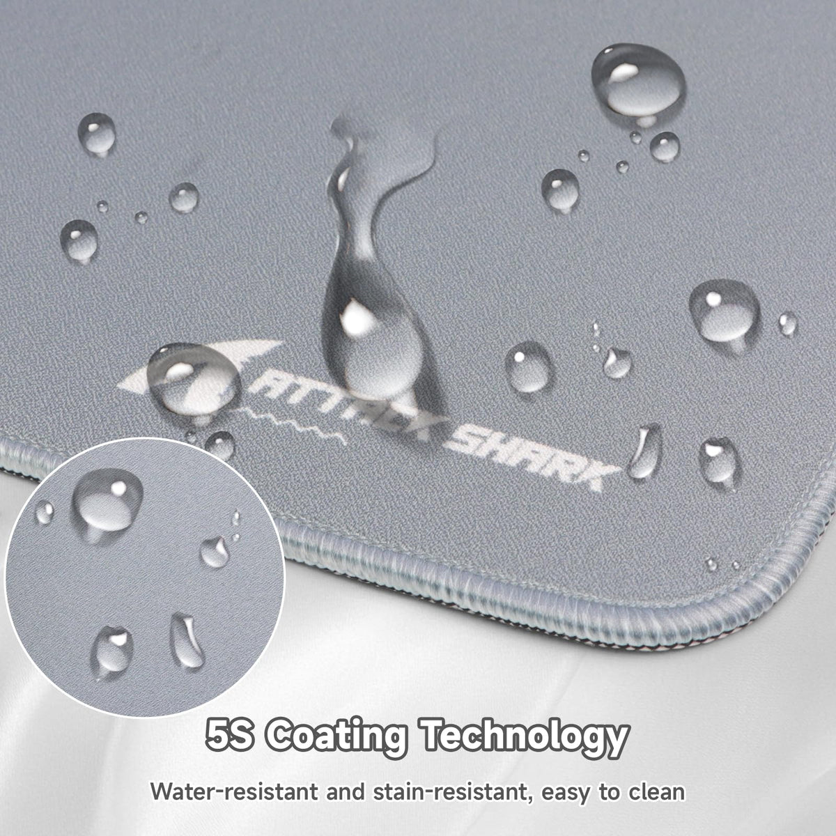 ATTACK SHARK CM02Pro Gaming Mouse Pad for Esports Speed Large Mouse mats for Desk Waterproof