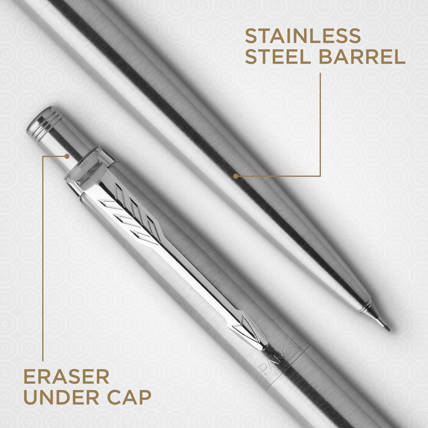 Parker Jotter Duo Gift Set, Ballpoint Pen & Mechanical Pencil (0.5mm), Stainless Steel with Chrome