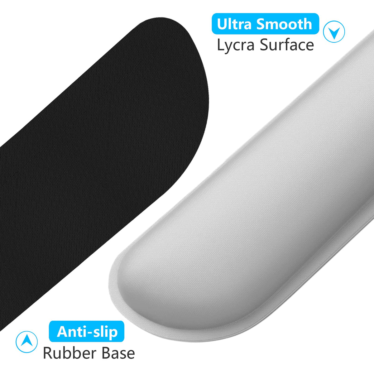 Dapesuom Enlarge Keyboard Wrist Rest, Memory Foam Wrist Cushion for Desk Mats Support, Cute Typing