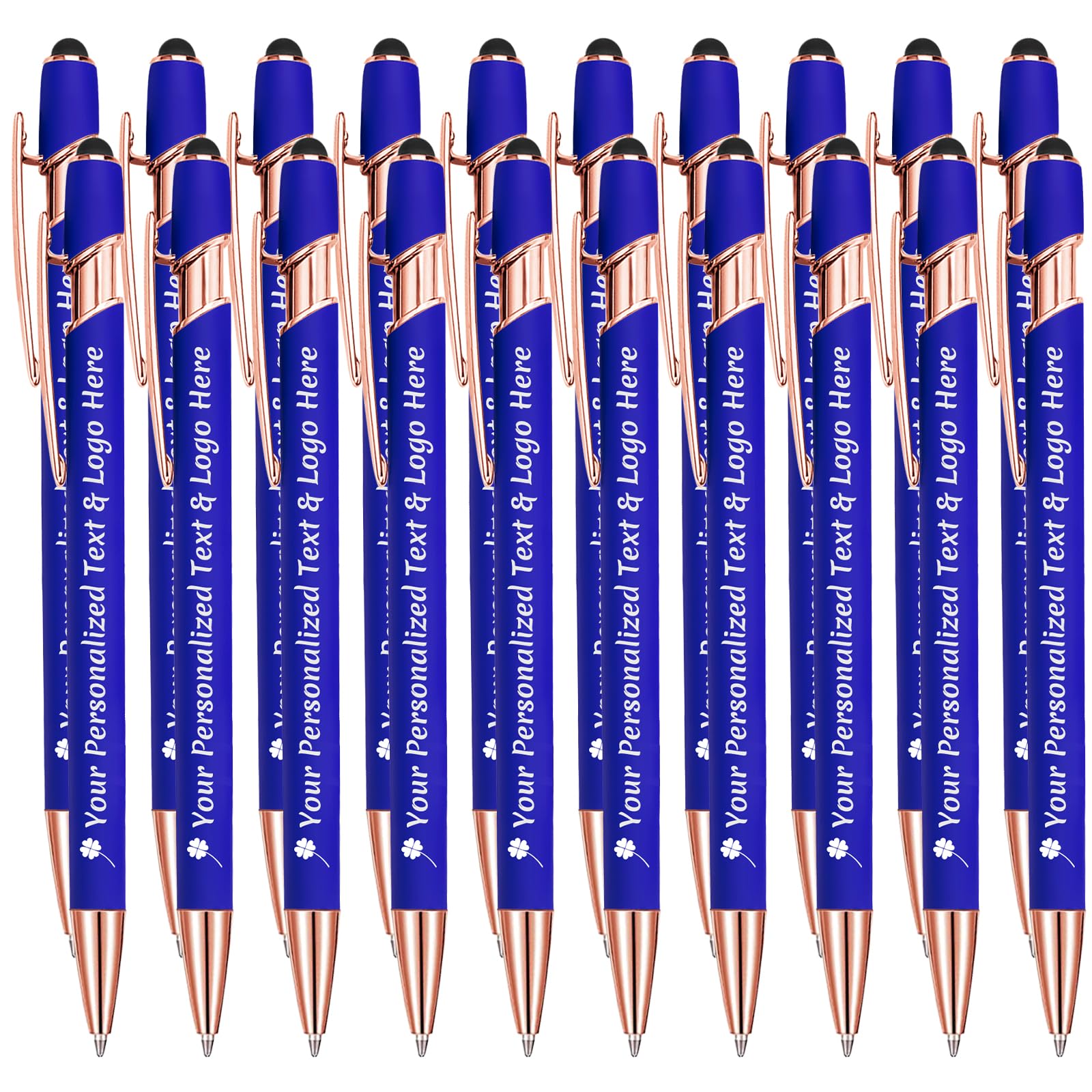 STREADVE Personalized Custom Pens 20 Engraved Writing Pen with Name Logo, Customized Promotional