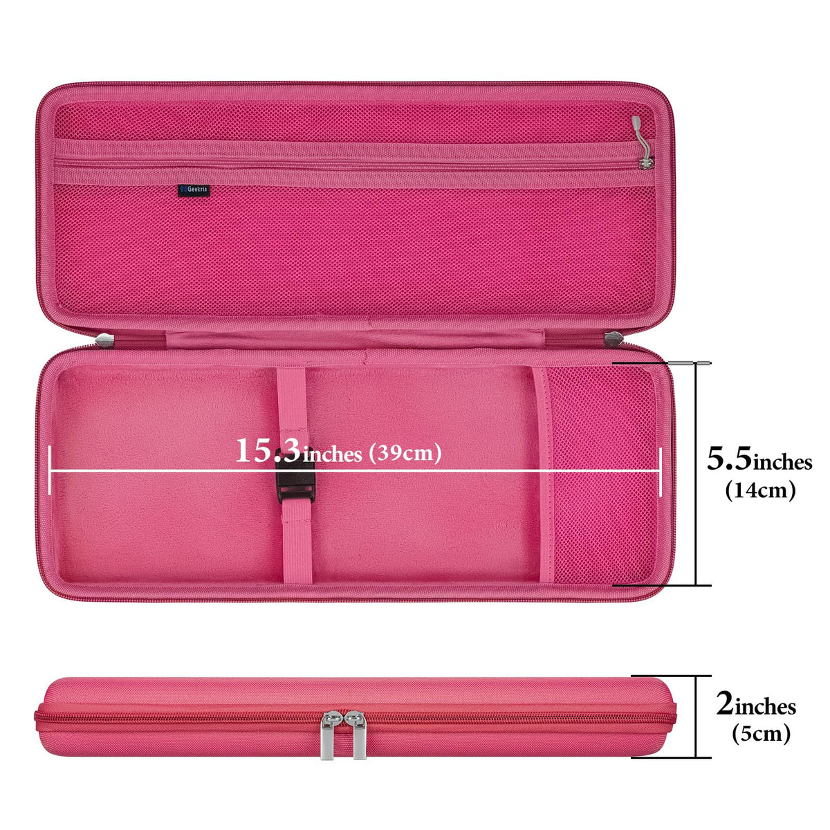 GEEKRIA 75% Keyboard Case, Hard Shell Travel Carrying Bag for Compact 84 Key Computer Mechanical