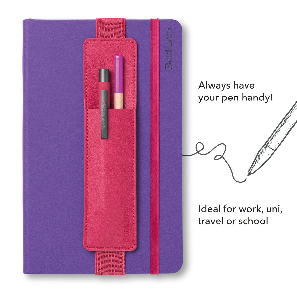 Bookaroo Pen Pouch - Pink