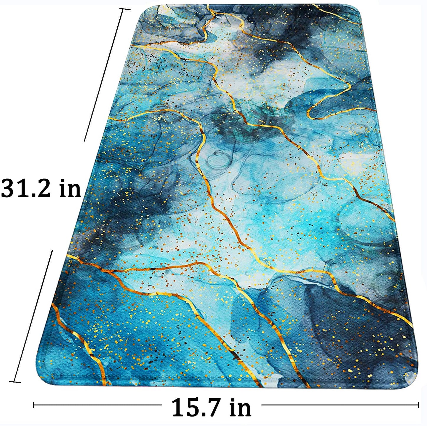 Large Extended Gaming Mouse Pad with Stitched Edges, Waterproof Desk Mat
