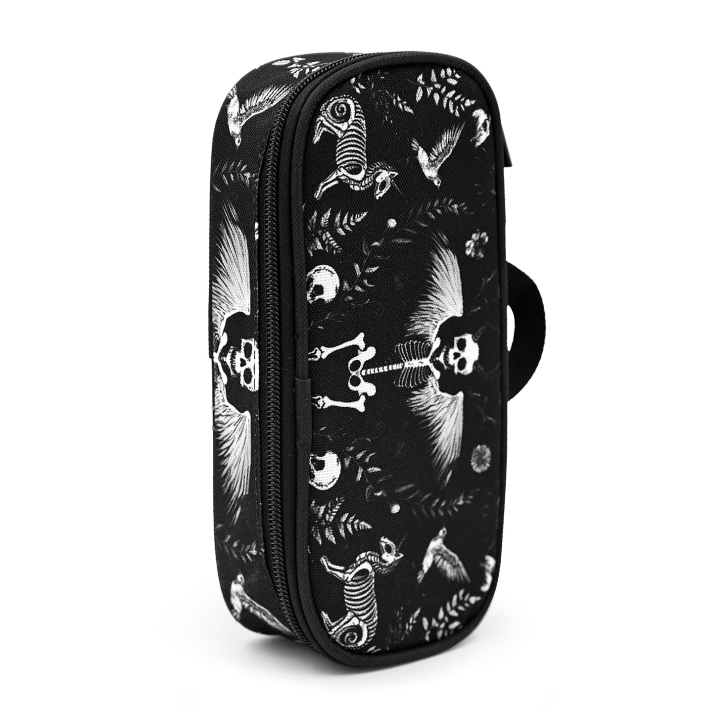 Droerfes Goth Skull Pencil Case Pencil Pouch Large Capacity Pen Bag School Office Organizer
