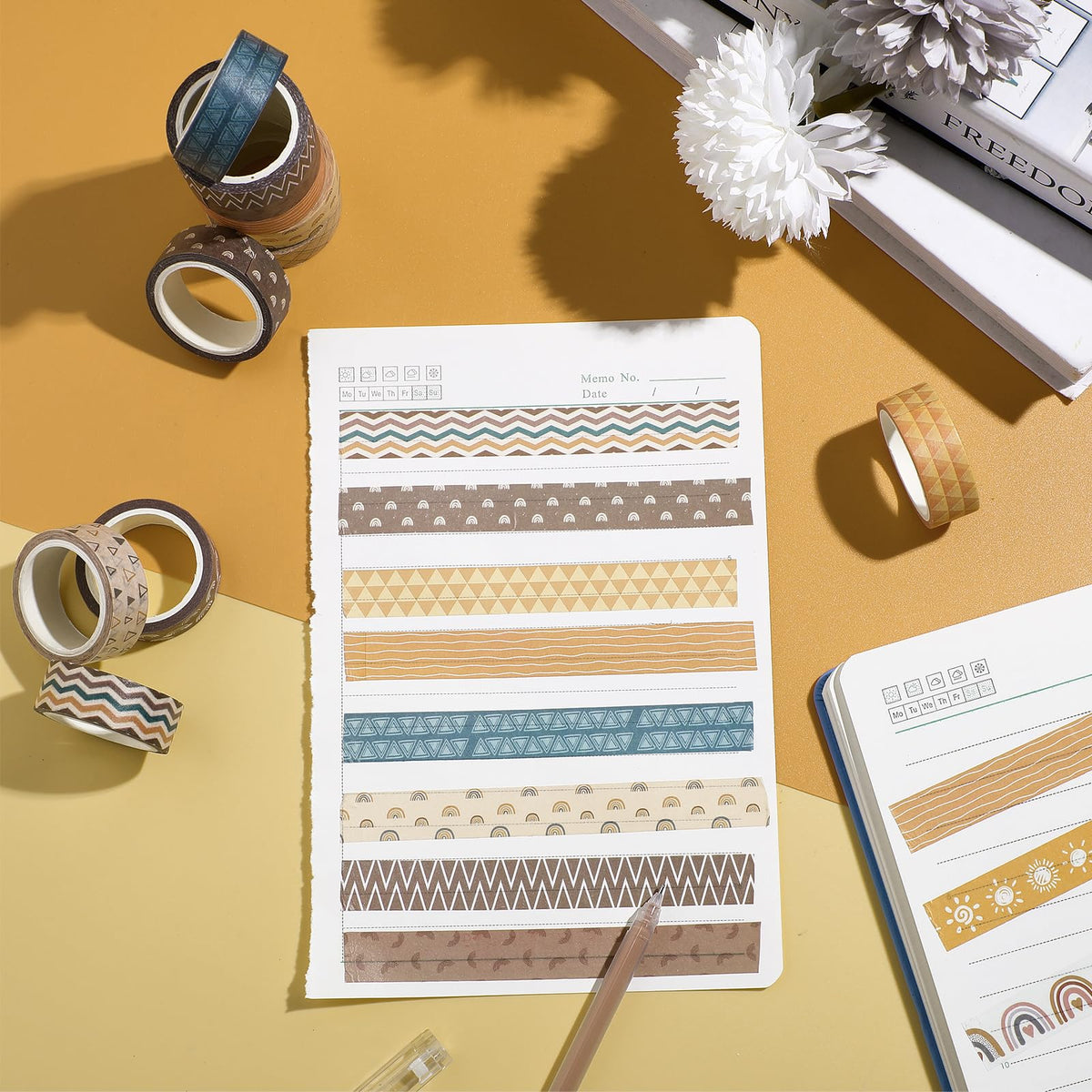 TaoBary 33 Rolls Washi Tape Set, 15mm Holiday Seasonal,Charming Style