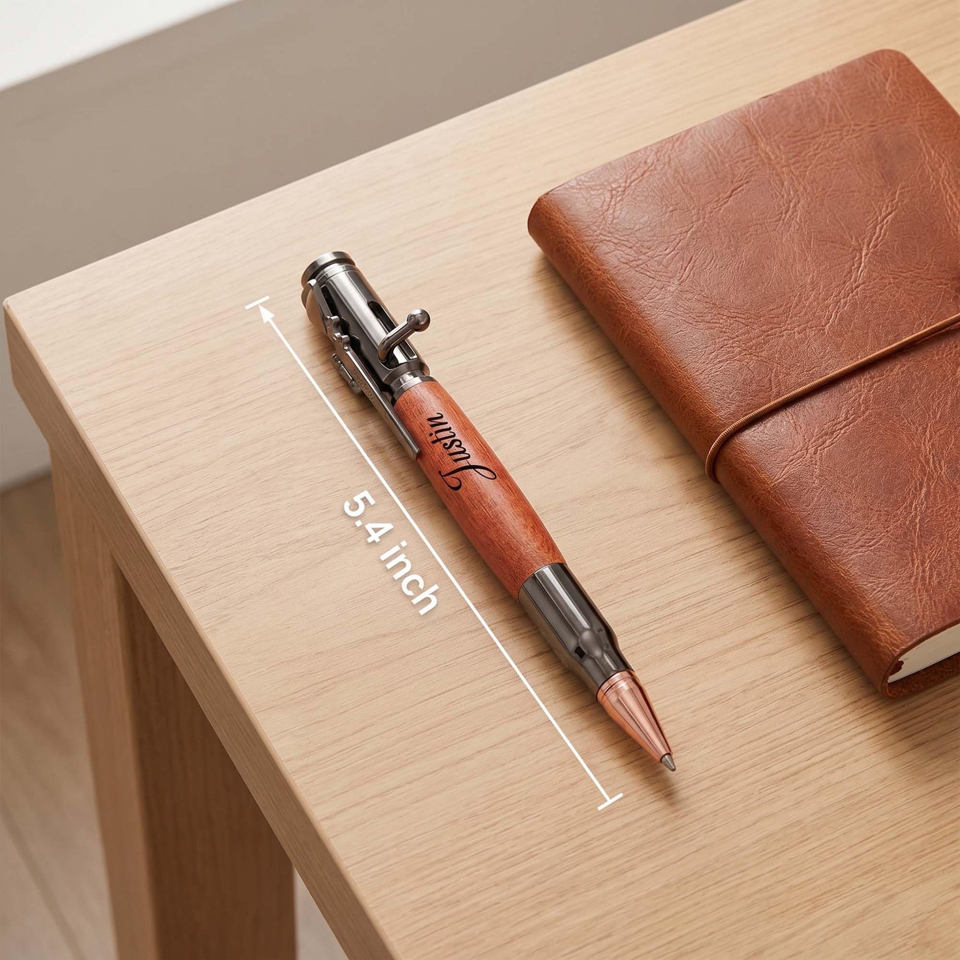 Blireana Personalized Bolt Action Pen Gift Set,Free Engraved Metal Ballpoint Pen with 2