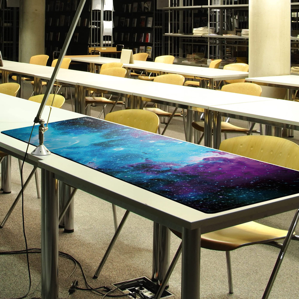 Mydours 48" x 24" Gaming Mouse Pad, XXXL Full Desk Pad (Purle Universe)
