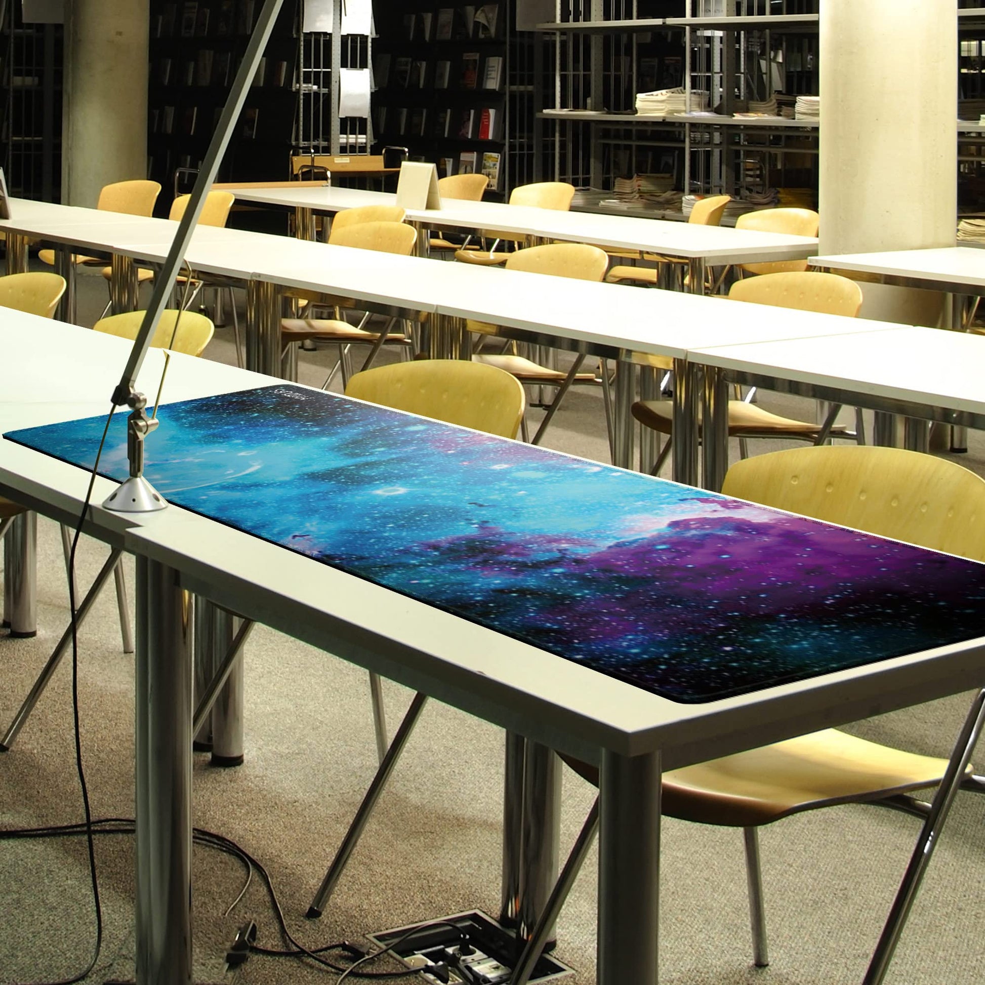 Mydours 48" x 24" Gaming Mouse Pad, XXXL Full Desk Pad (Purle Universe)