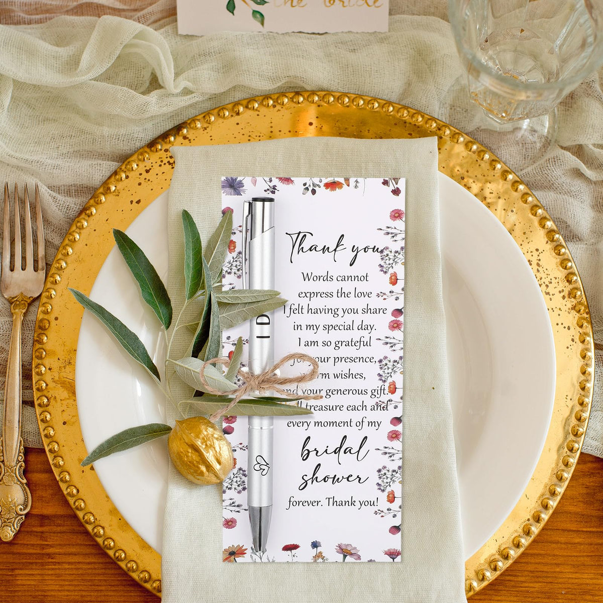 Chiisong 50 Sets Bridal Shower Favors for Guests, Wild Flower