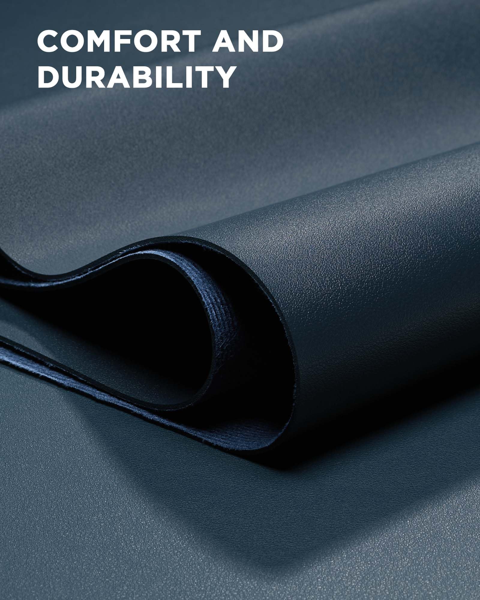 YSAGi 55" x 24" Large PU Leather Desk Mat for Keyboard and Mouse - Waterproof Non-Slip Desk Pad