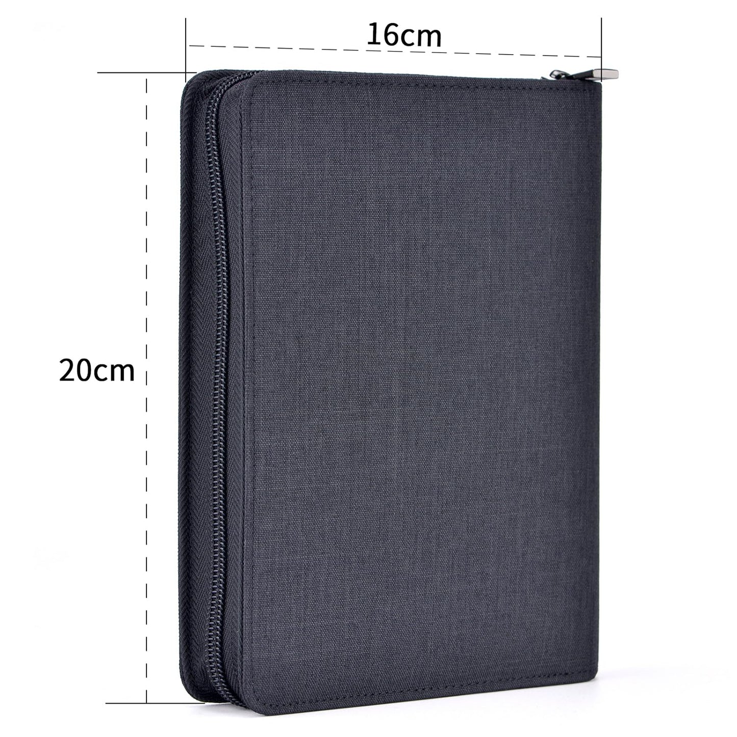 Asvine 12 Fountain Pen Case Black Organizer Bag - Premium Waterproof Canvas Pen Display Holder