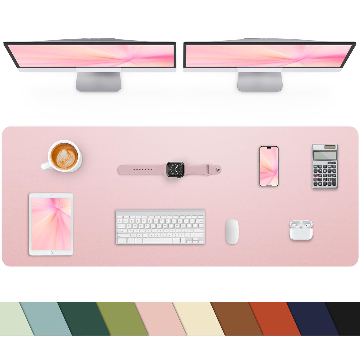 Non-Slip Desk mat,PU Leather Desk Pad Protector, Office Desk Mat, Large Mouse Pad,Desk Blotter
