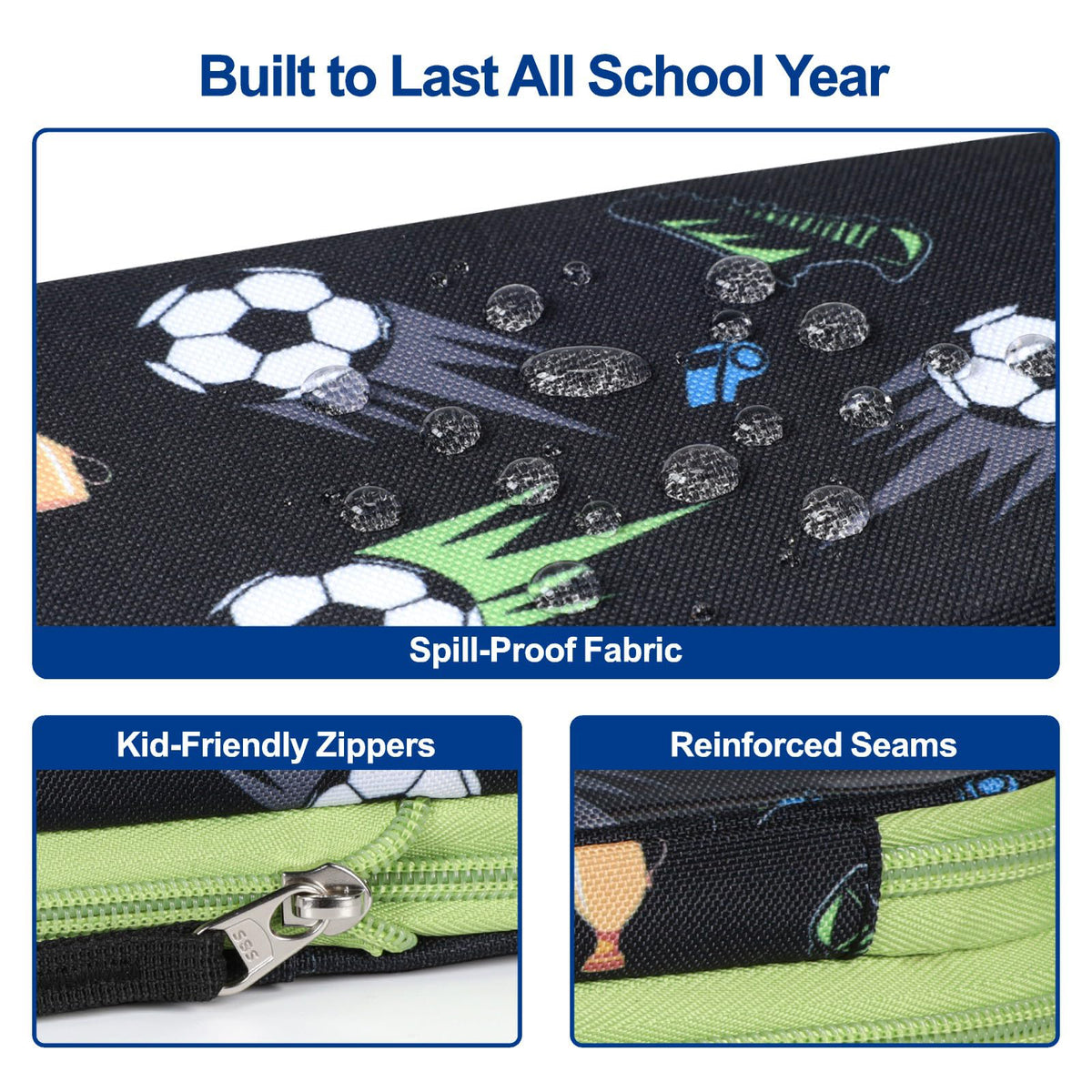 Bagseri Pencil Case for Boys - Expandable Cute Kids Pencil Case