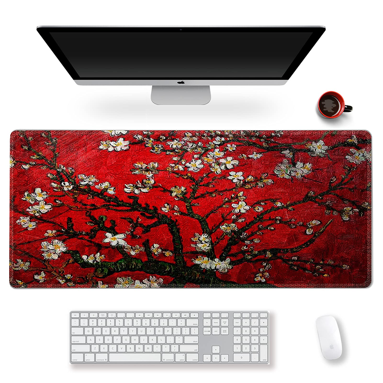 Extended Gaming Mouse Pad XXL ArtSo Large Keyboard Mat Long Mousepad Desk Decor Writing Pad Non