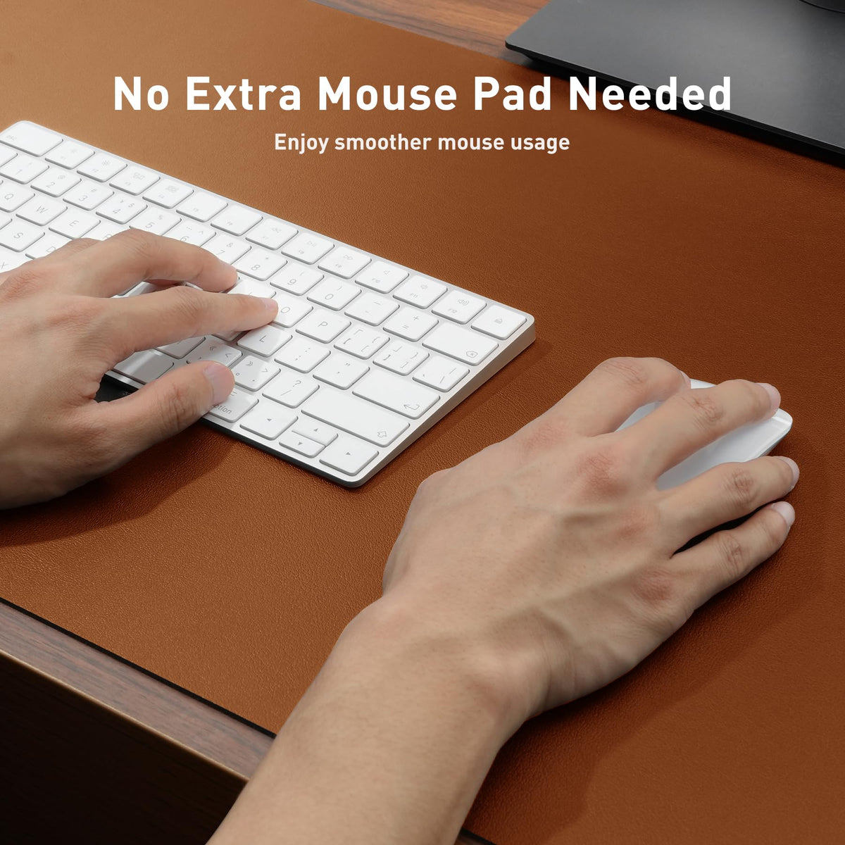 Aothia Leather Desk Pad Protector, Mouse Pad, Office Desk Mat, Non-Slip PU Leather Desk Blotter