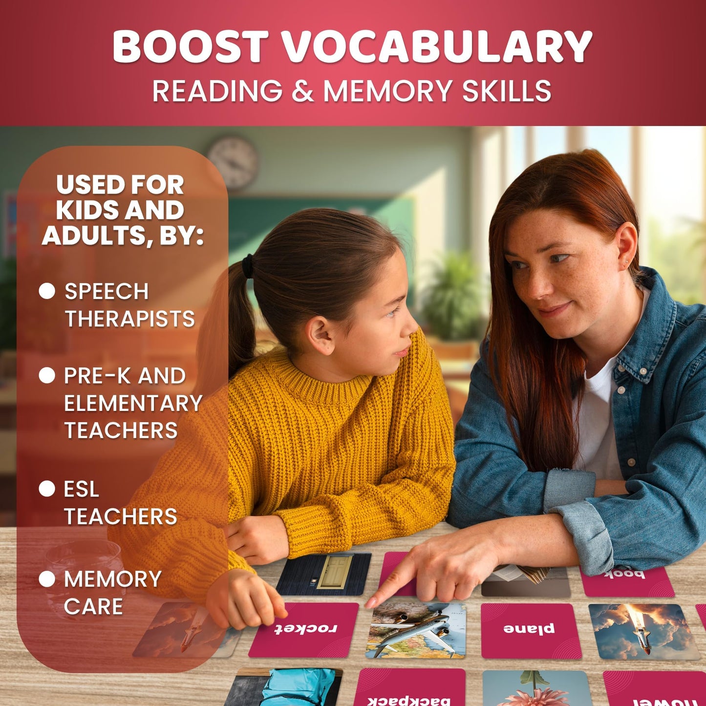 Vocabulary Builder Flash Cards for Kids Ages 4-8 — Speech Therapy Materials