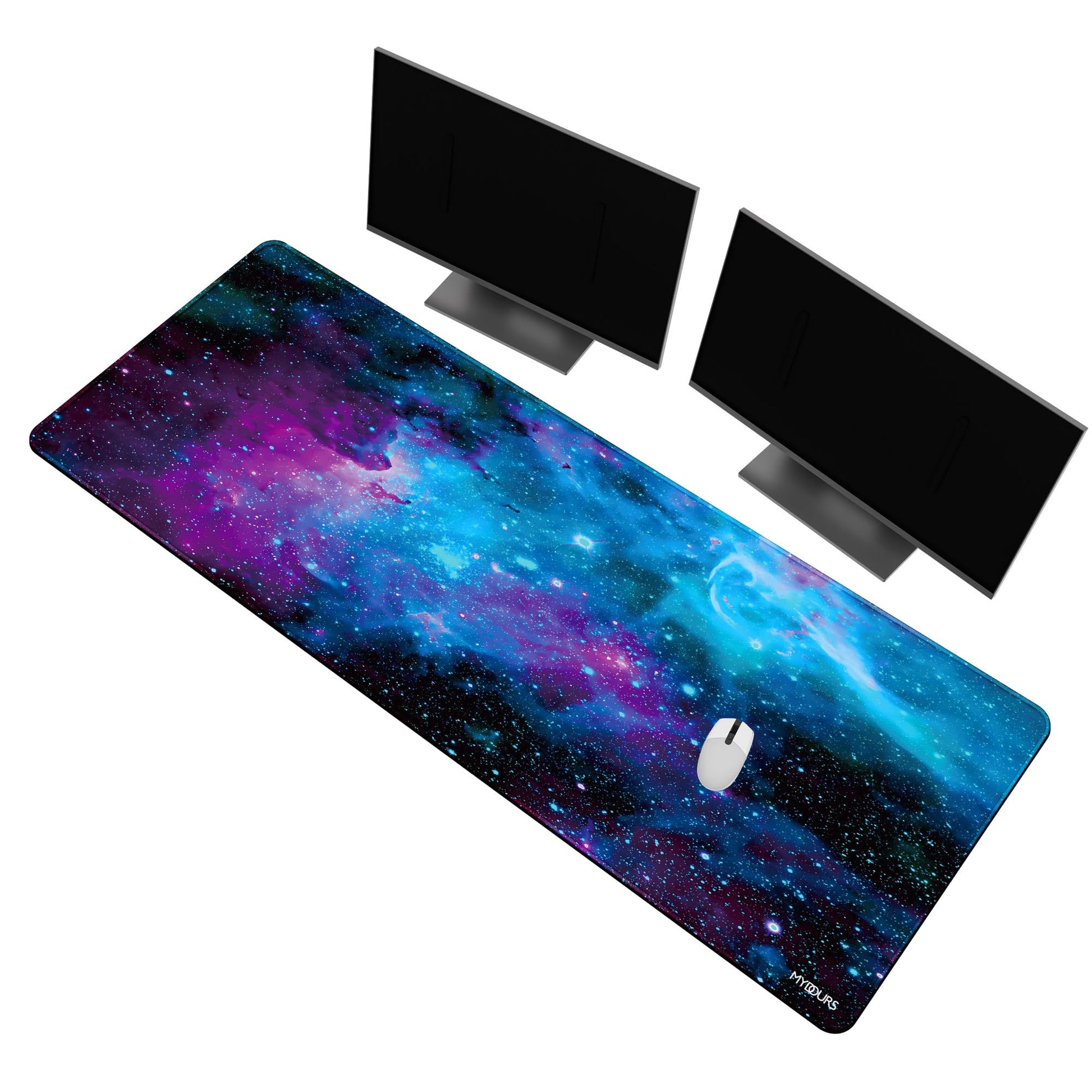 Mydours 63" x 24" Gaming Mouse Pad, XXXL Full Desk Pad (Purle Universe)