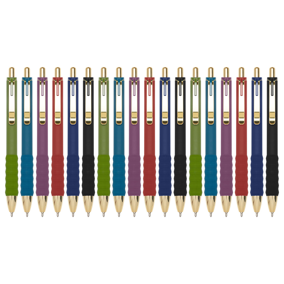 Linbsunne Ballpoint Pens Black Medium Point 1mm Pen with Super Soft Grip Ball Point Pen for Men