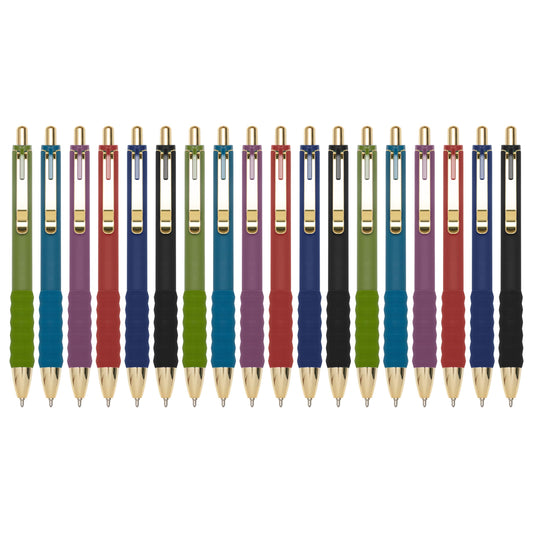 Linbsunne Ballpoint Pens Black Medium Point 1mm Pen with Super Soft Grip Ball Point Pen for Men