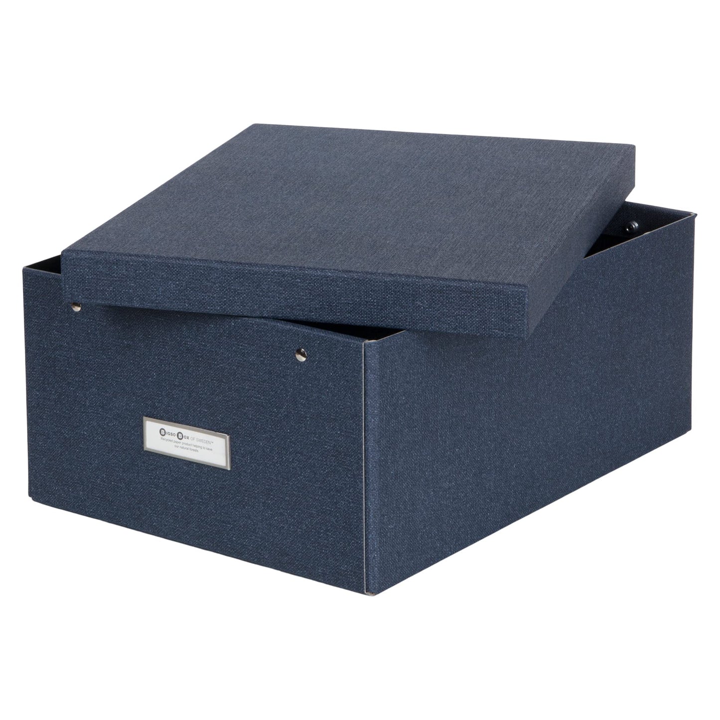 Bigso Katia KD Collapsible Storage Box with Labelframe for Easy Identification - Simple Assembly