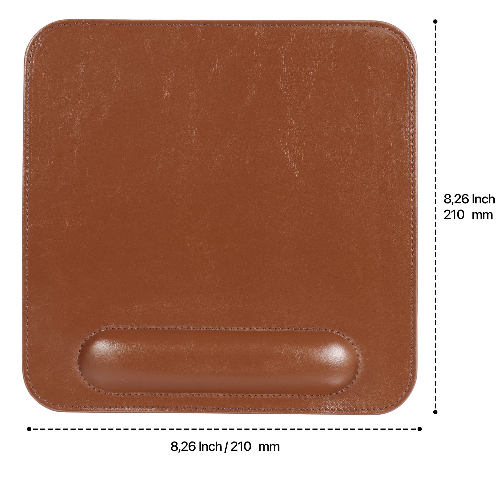 Londo Leather Mouse Pad with Wrist Rest – Ergonomic Support, Non-Slip Base, Smooth Surface