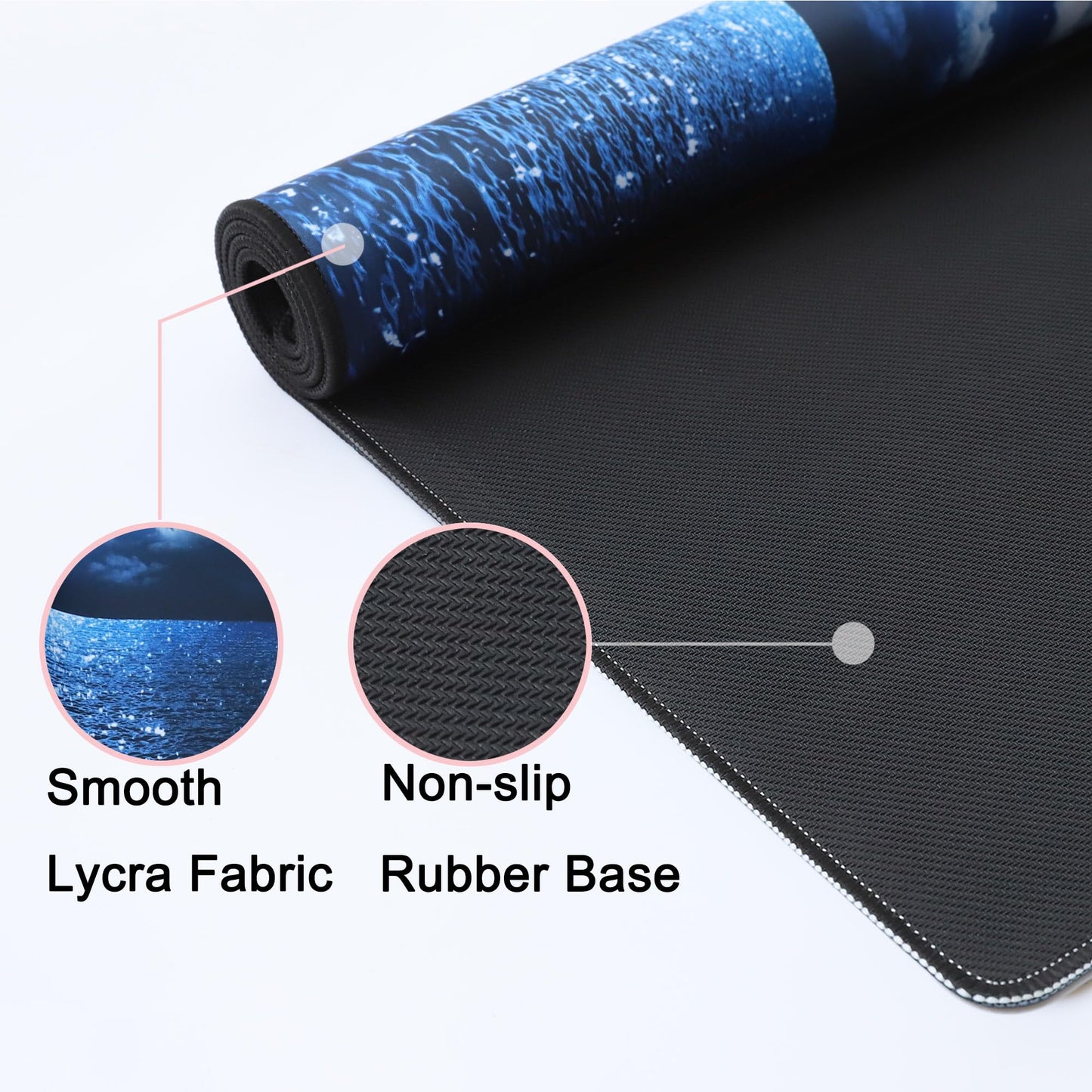 Wiabsi Desk Mat Pad,Large XXL Extended Mouse Pad Mat for Desktop Keyboard