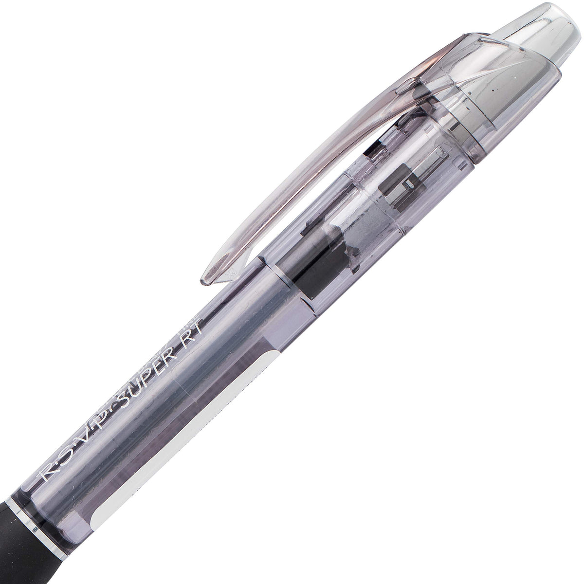 Pentel RSVP Super RT Ballpoint Pen, (0.7mm) Fine Line, Black Ink, Box of 12 (BX477-A)
