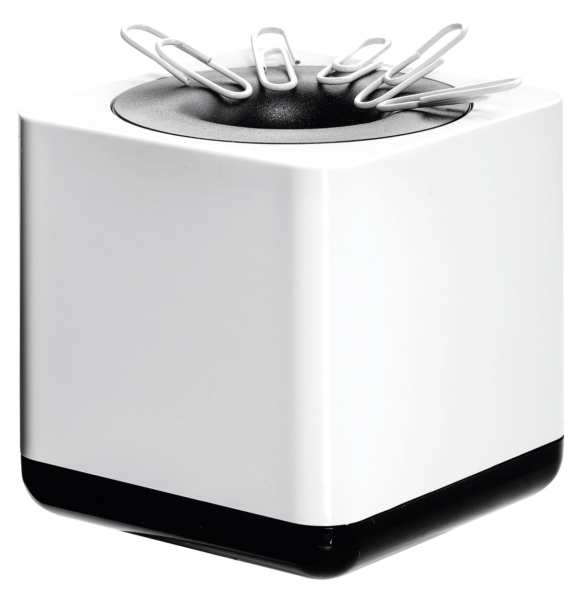 HAN 17652-32, i-Line Paper Clip Dispenser. Elegant, Attractive Accessory, Premium Quality with Ring