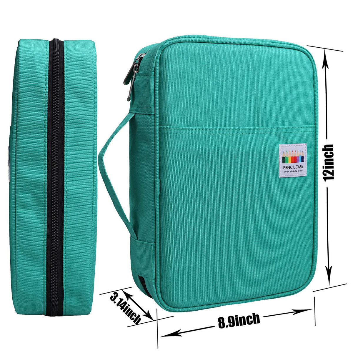 AYVANBER Colored Pencil Case 220 Slots Gel Pens Holder Waterproof Organizer Bag Portable Artist