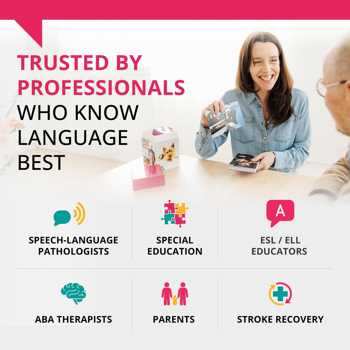 Picture My Picture Go Togethers ABA Therapy Cards, 40 Real Photos, Age 3+