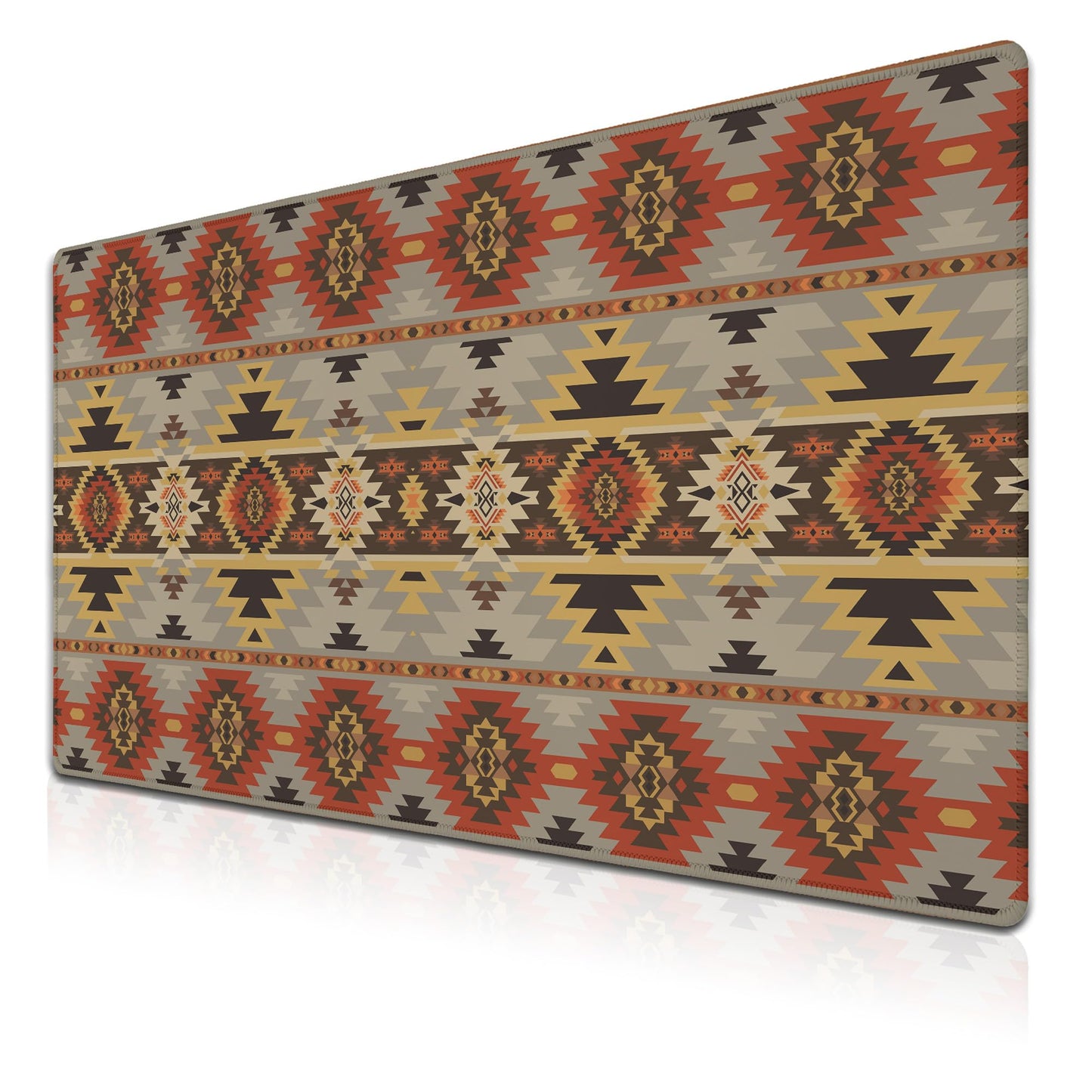 Samgula Gaming Mouse Pads Geometric Large Desk Pad Keyboard Pad Mousepad XXL Non-Slip Rubber Base